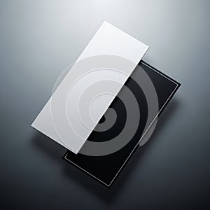 Minimalistic design featuring a monochrome box