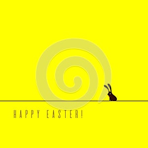 Minimalistic Easter card