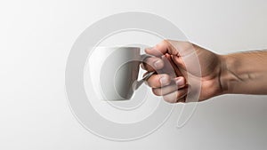 Is minimalistic emphasizing the simplicity of the mug s design and the