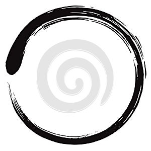 Minimalistic Enso Zen Circle Vector photo