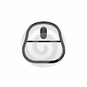 Minimalistic Flat Icon Of A Computer Mouse