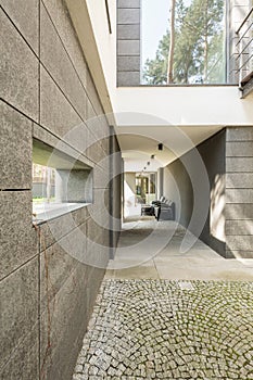 Minimalistic front of a modern house