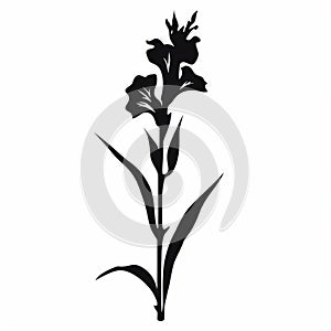 Minimalistic Gladiolus Silhouette: Classic Tattoo Motif With Symbolic Power