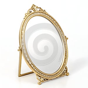 Simple gold mirror photo
