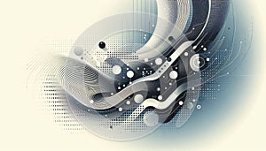 Minimalistic Halftone Abstract Technology Background photo