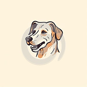 Minimalistic Handdrawn Dog Boarding Logo