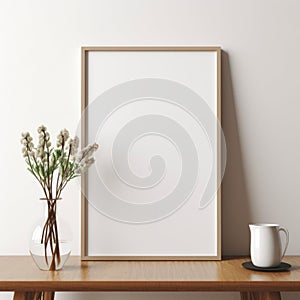 Minimalistic Japanese Style Table Portrait Picture Frame