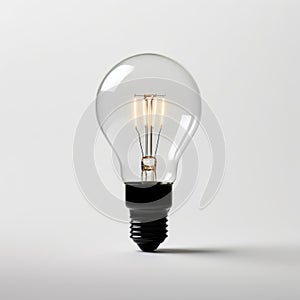 Minimalistic Lamp Shape On White Background