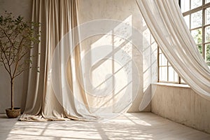 Minimalistic light beige background