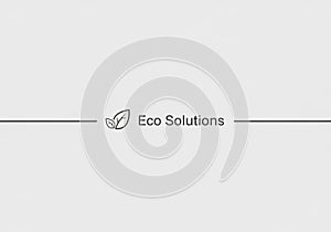 Minimalistic logo design featuring the text