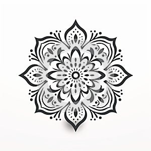 Minimalistic Mandala Design: Subtle Surface Decoration For Logos And Wallpaper
