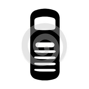 Minimalistic Mobile Phone Icon On White Background