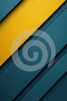 Minimalistic Modern Background with Overlapping Teal and Yellow Elements photo