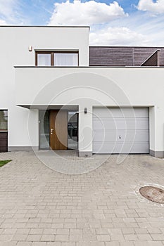 Minimalistic modern housefront photo