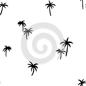 Minimalistic modern palm pattern. Tropical textured background design. Vector illustration for a minimalistic design.