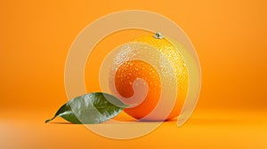 Minimalistic Orange: Hyper-realistic Fruit Composition With Vray Tracing