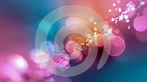 Minimalistic pastel gradient with soft glowing bokeh circles, symbolizing calmness and creativity