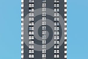 Minimalistic photo of an modern apartment building