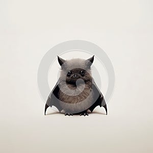 Minimalistic Portraits: The Little Bat In Japanese Minimalism Style