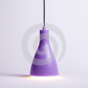 Minimalistic Purple Pendant Lamp: A Consumer Culture Critique photo