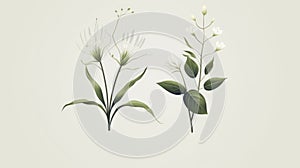 Minimalistic Scandinavian Style Botanical Poster By Reyna Sanji photo