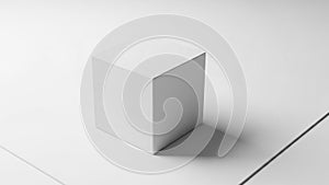 Minimalistic setting emphasizes the geometric form and simplicity