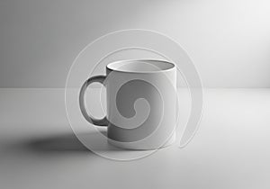 The minimalistic setting emphasizes the mug's simplicity and design