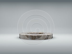 Minimalistic showcase with empty space. Design for product presentation in trendy, modern style. 3d render.