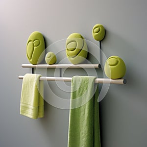 Minimalistic Towel Rack Ideas With A Spring Theme
