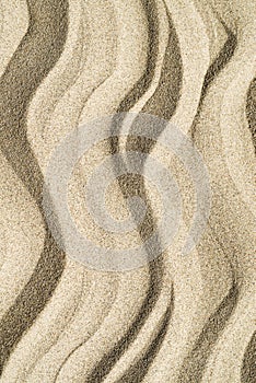 Minimalistic vertical textured sand art background with waves