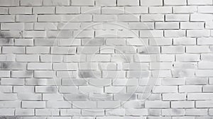 Minimalistic White Brick Wall Background Texture AI Generated