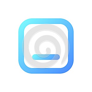 Minimize button pixel perfect gradient linear ui icon