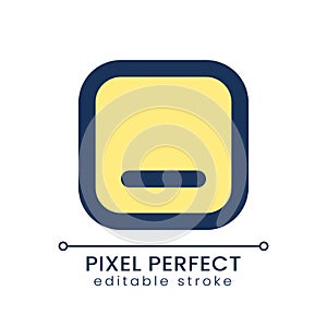Minimize button pixel perfect RGB color ui icon