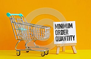 Minimum order quantity MOQ is shown using the text