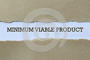Minimum viable product on paper