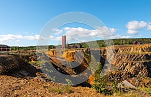 Mining Area of the Great Copper Mountain in Falun, Sweden - UNESCO World Heritage Site