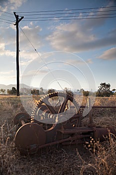 Mining artifacts historical antique machinery