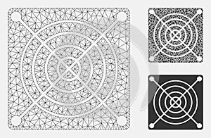 Mining ASIC Hardware Vector Mesh Network Model and Triangle Mosaic Icon