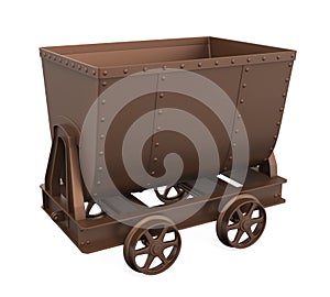 Mining Cart Isolated