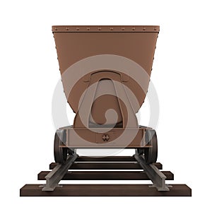 Mining Cart Isolated
