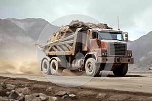 Mining dump machinery equipment trucks quarry machine vehicle industrial heavy transportation