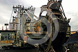 Mining excavator