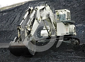 Mining, excavator for coal mining.