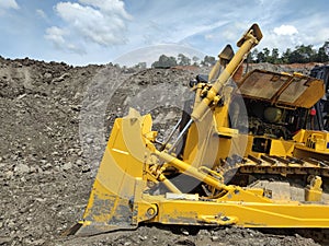 Mining Excavator working in coalmine