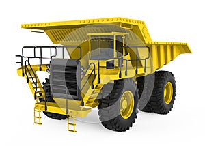 Mining Haul Truck Isolated