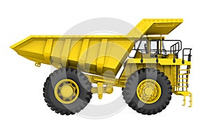 Mining Haul Truck Isolated