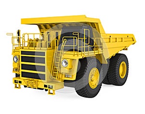 Mining Haul Truck Isolated