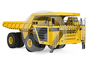 Mining Haul Truck Isolated