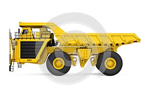 Mining Haul Truck Isolated