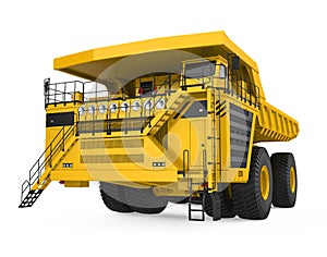 Mining Haul Truck Isolated